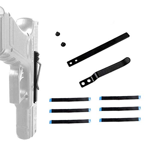 Universal Gun Clip Holster for Semi-Automatic Handguns Ambidextrous Concealed Gun Belt Clip