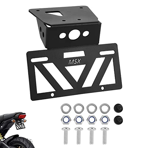 INKUDRI 2023 2024 Grom Fender Eliminator 2022 Grom Tail Tidy Grom License Plate Bracket Mount 2024 Grom License Plate Holder Fit With OEM & Aftermarket Turn Signals MSX125 Grom Fender Delete