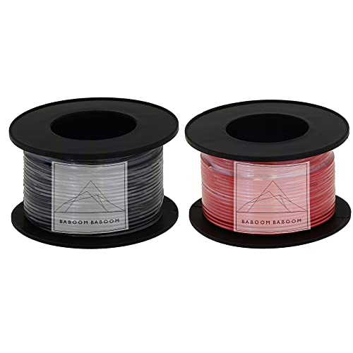 10 Gauge Wire Combo 2 Pack 12V 100'FT per Roll (200 ft Total) 10 Gauge Auto Wire Copper Clad Aluminium Low Voltage 10 Gauge Wire