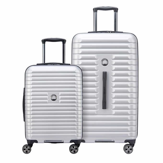 Delsey 2-piece Hardside Trunk Set (Silver)