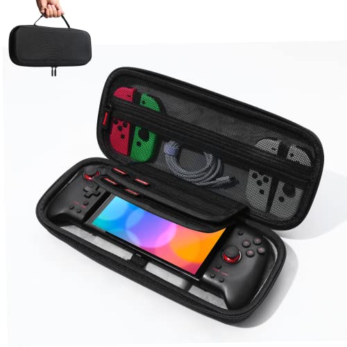 Hori Split Pad Pro Case - ZBRO Hard Shell Case for Nintendo Switch Split Pad Pro Controller - Support 20 Game Slots / Button Protection/ Large Capacity