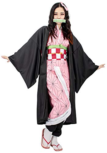 C-ZOFEK US Size Womens Anime Cosplay Costume Kimono with Hairclips and Mouthpiece (Medium)