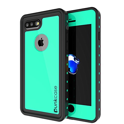 iPhone 7s Plus Waterproof Case, Punkcase [StudStar Series] [Slim Fit] [IP68 Certified] [Shockproof] [Dirtproof] [Snowproof] Armor Cover for Apple iPhone 7 Plus & 7s + [Teal]