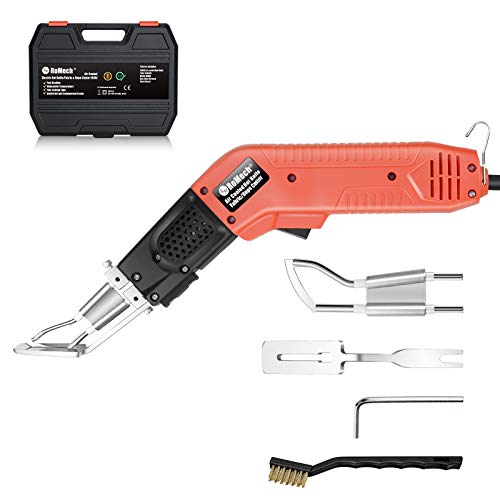RoMech Fabric Cutter Rope Cutter – Air Cooled Pro Electric Hot Knife Heat Sealer with Adjustable Power - Cutting Tool Kit- with Blades & Accessories (100W, RM-015)