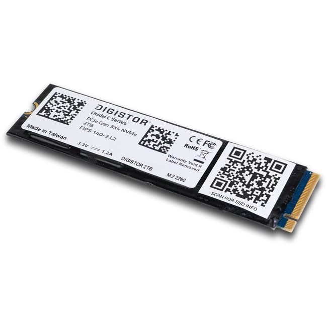 Digistor - DIG-M2N2200032-C01 Citadel C 2 TB Solid State Drive - M.2 2280 Internal - PCI Express NVMe - TAA Compliant - 3 Year Warranty