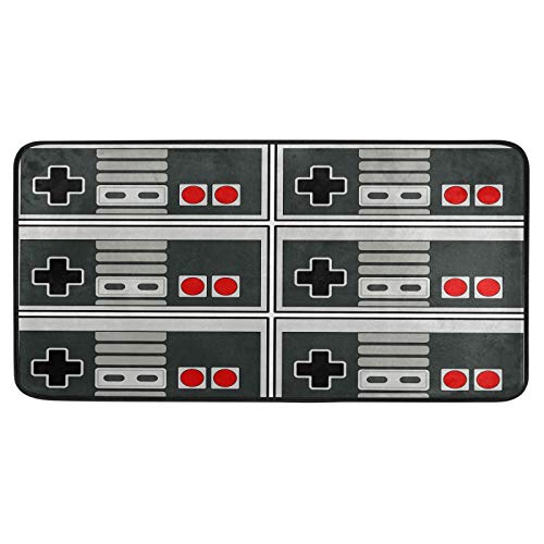Oyihfvs Gamepad Texture 39' x 20' Area Rug Rugs Non-Slip Floor Mat Doormats Carpets for Bathroom Front Door Living Dining Room Bedroom Dorm Indoor Outdoor