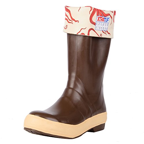 Xtratuf 224907 15' Salmon Sisters Legacy Choc/Beige/Octopus Print 7 Womens