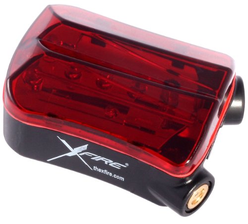 X-Fire 5-LED Taillight with Laser Lane Marker - USB Charge