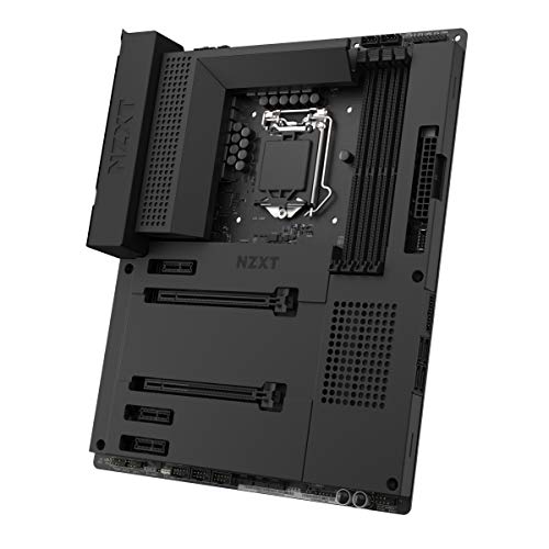 NZXT N7 Z490 - N7-Z49XT-B1 - Intel Z490 Chipset (Supports 10th Gen CPUs) - ATX Gaming Motherboard - Integrated I/O Shield - Intel Wireless-AX 200 - Bluetooth V5.1 - Black