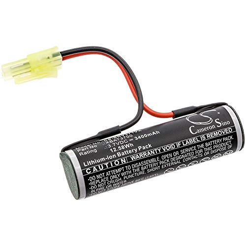 FYIOGXG 3400mAh / 12.58Wh Replacement Battery for Shark Cordless Rechargeable Hard Flo, V3700, V3700UK PN:Shark XBAT3700