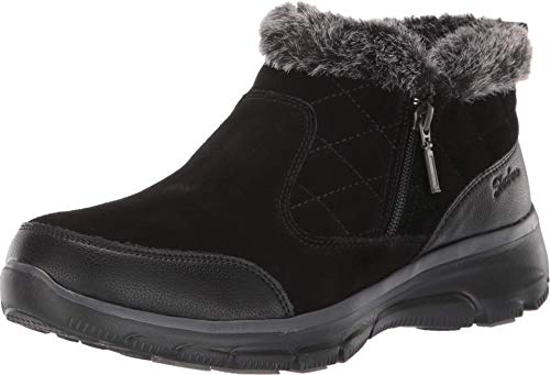 Skechers Women's Easy Going-Girl Crush Ankle Boot, Black, 8