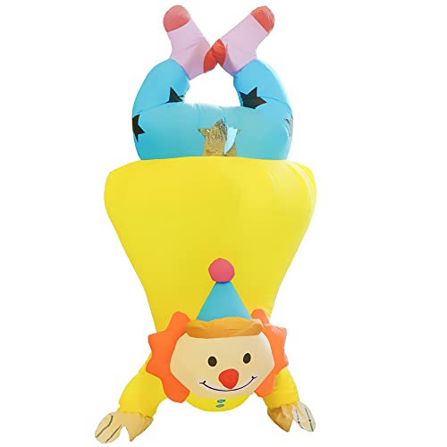 Kinyard Inflatable Standing Elk、Koala and Inverted Clown Costume for Adults Funny Blow Up Costume Suit for Christmas Halloween Cosplay (Inverted Clown), X-Large
