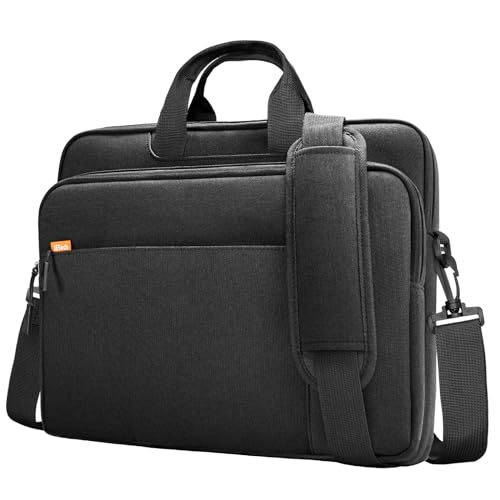 JETech 15 15.6 16 Inch Laptop Bag Case, Waterproof Slim Computer Sleeve Cover Compatible with MacBook Air/Pro 15/16, Surface Book 3/2 15, Dell Inspiron 15.6, HP Pavilion 15.6 (Black)