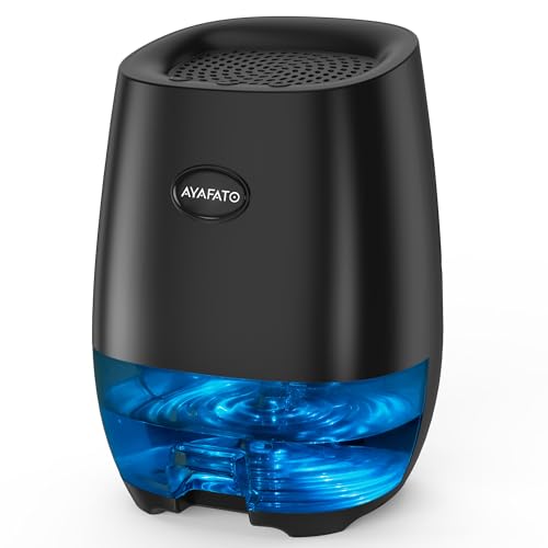 Dehumidifiers, 35OZ Dehumidifier, Small Dehumidifiers for Home, Bedroom, Bathroom, Mini dehumidifier with Auto Shut-off, 7 Colors Night Lights, Ultra Quiet for Closet RV Office