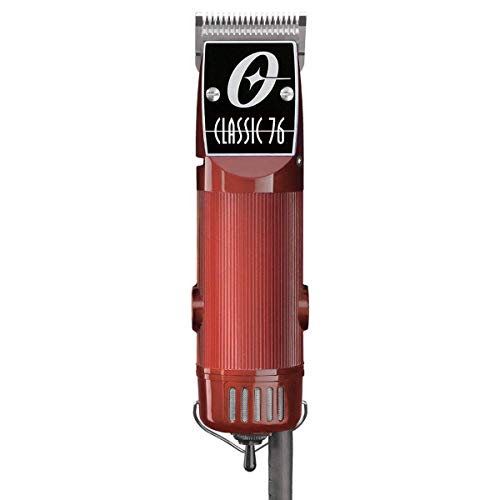 Oster Professional Hair Clippers, Classic 76 for Barbers and Hair Cutting with Detachable Blade, Burgundy