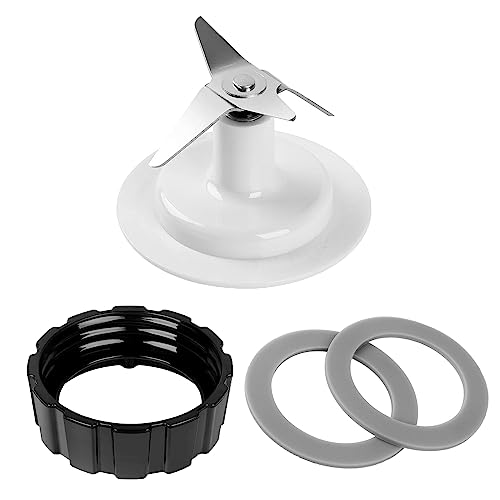 Replacement Parts For Hamilton Beach Blender Blades with Blade Gasket Blender Base Bottom Cap and 2 Rubber O Ring Sealing Ring Gasket
