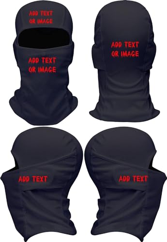 Custom Ski Masks Design Your Own Tactical Face Mask Customize Balaclava (Black)