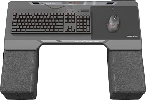 Couchmaster CYCON² Fusion Grey - Couch Gaming USB-Hub Desk for Mouse & Keyboard (for PC, PS4/5, Xbox One/Series X), Ergonomic lapdesk for Couch & Bed