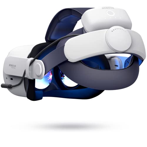 BOBOVR M1 Plus Head Strap with Battery,Compatible with Meta Quest 2,Elite Strap for Enhanced Support and 5200mah Hot-swappable Battery Pack Design