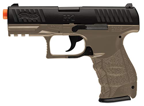 walther ppq spring airsoft pistol, dark earth brown(Airsoft Gun)