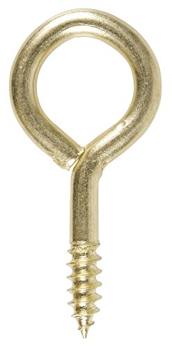Cogex 85258 Piton Farm 3.5 x 40 mm, Brass, Gold, Set of 6