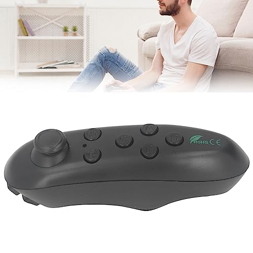 VBESTLIFE Mini VR Remote Control, VR Remote Controller for Android, Wireless Bluetooth Selfie Timer Joystick, Wireless Gamepad Game Controller for Android, for IOS, for PC (Black)