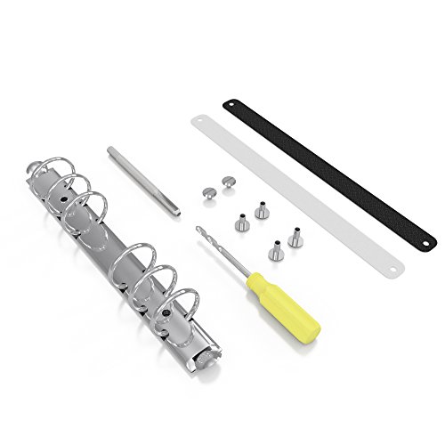 Stationery.Life Ring Binder Mechanism Replacement Kit for Personal Organizers Planners 6 Rings (Silver, Personal)