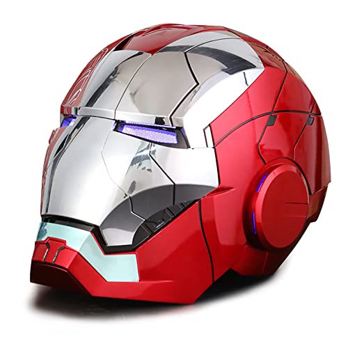TPTITGC Iron Helmet Man MK5 1:1 Cosplay Mask Electronic Open/Close Voice Control for Adult Superhero Movie Role-playing Helmet Touch Sensor