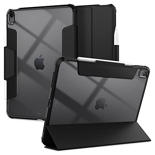 Spigen Ultra Hybrid Pro Designed for iPad Air 5th Generation Case (2022) / iPad Air 4th Generation Case (2020) 10.9 Inch with Pencil Holder - Black