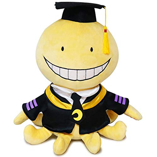 Han shan Assassination Classroom Koro Sensei Plush Toy Octopus Head Soft Doll 11.8 in
