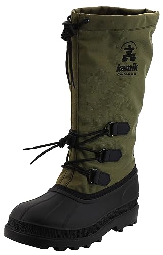 Kamik Men's Canuck Cold Weather Boot, Olive, 10 M US