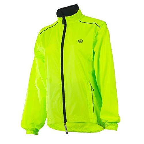 CANARI Men’s Convertible Eclipse Cycling Jacket With Removable Sleeves, Killer Yellow, Medium