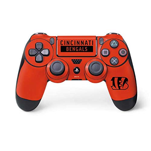 Skinit Decal Gaming Skin Compatible with PS4 Controller - Officially Licensed NFL Cincinnati Bengals Orange Performance Series Design