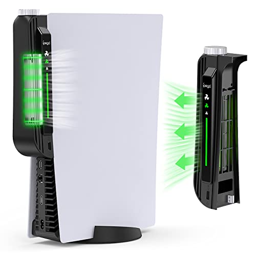 YUANHOT Upgraded Cooling Fan Accessories for PS5, Cooling System Cooler Fan for PS5 Disc and Digital Edition - Black