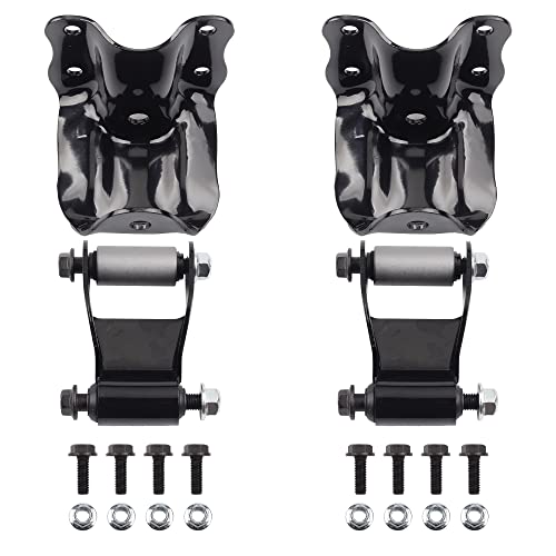 Dasbecan Rear Leaf Spring Shackle Hanger Bracket Kit Compatible with 1986-2011 Ford Ranger,1994-2010 Mazda B2300/B2500/B3000/B4000 Replace# 722-001 722-010