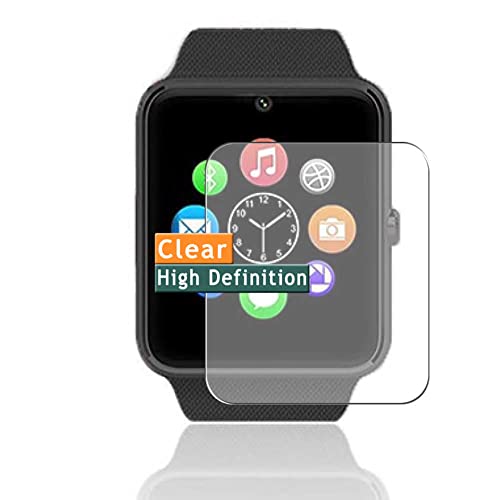 Vaxson 3-Pack Screen Protector, compatible with Lanwande CNPGD GT08 1.54' smartwatch TPU Film Protectors Sticker [ Not Tempered Glass ]