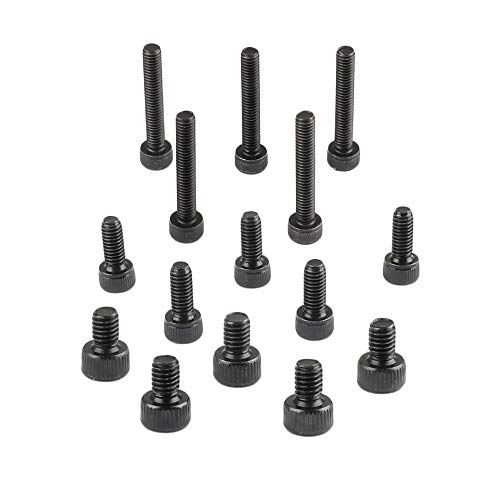 CAMVATE Three Types M4 Threaded Screw Pack (15 pcs,M4X8mm,M4X10mm,M4X22mm) - 1955