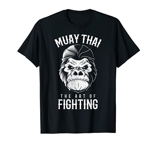 Muay Thai Gorilla Thai Boxing Kickboxing Fighting T-Shirt