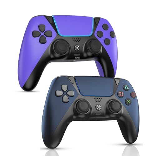 CunPeyjmo 2 Pack Wireless Controller for PS-4, Compatible with PS4/Slim/Pro Controller with Stereo Headset Jack/Touchpad/Motion Control/Dual Vibration/Joystick/Turbo