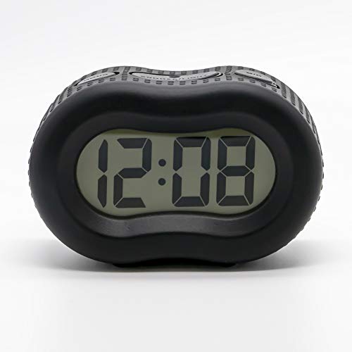 Timelink Smartlight Digital Rubber Outer Shell Alarm Clock (Black)
