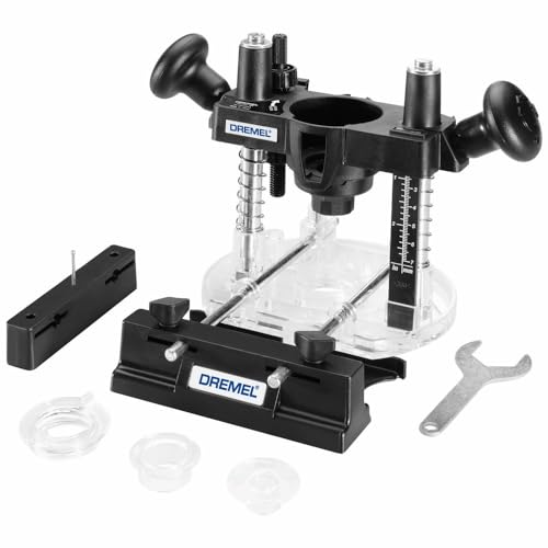 Dremel 335-01 Rotary Tool Plunge Router Attachment, Light-Duty Routing Projects, Perfect for Woodworking & Inlay Work