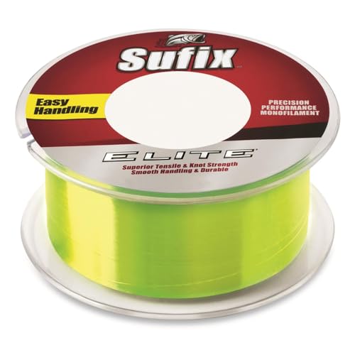 Sufix Elite 8 lb Fishing Line (Yellow, Size- 330 YD Spool)