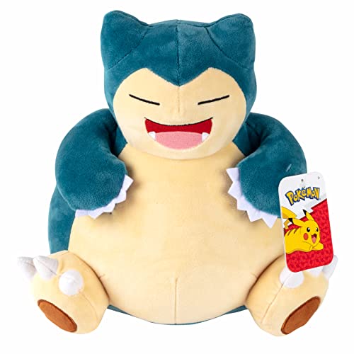 Pokémon 12' Large Snorlax Plush - Officially Licensed - Generation One - Quality & Soft Stuffed Animal Toy - Add Snorlax to Your Collection! - Great Gift for Kids, Boys, Girls & Fans of Pokemon
