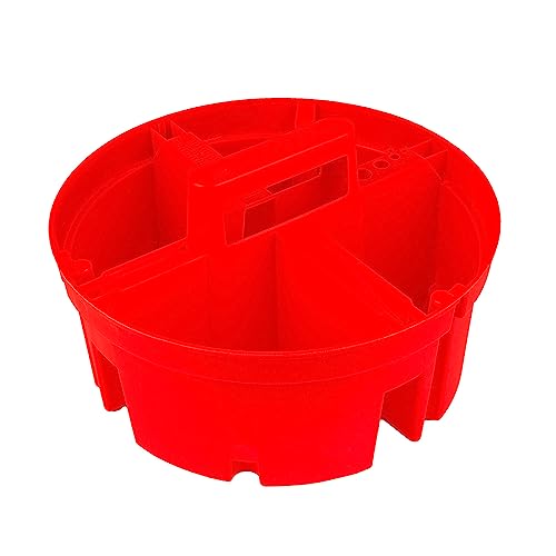 Bucket Boss - Super Stacker Small Parts Organizer, Bucket Organization (15054), Red