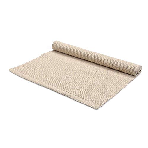 JE JOUE Montessori Materials Children Playing Mat Pure Cotton Working Rug for Toddlers (17'×27', Beige)