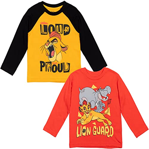 Disney Lion Guard Toddler Boys 2 Pack Graphic T-Shirts Brown/Red 3T