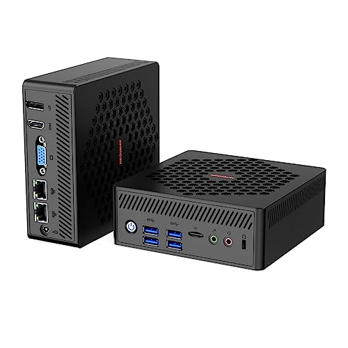 Fanless N100 Mini PC Firewall Micro Appliance,Intel 12th Alder Lake-N100 Dual Gigabit Ethernet Desktop Mini Computer 8GB DDR4 RAM 256GB NVME SSD,Home Office Business PC 4K Triple Display DP/HD/VGA