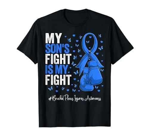 Blue Ribbon Son Brachial Plexus Injuries Awareness T-Shirt