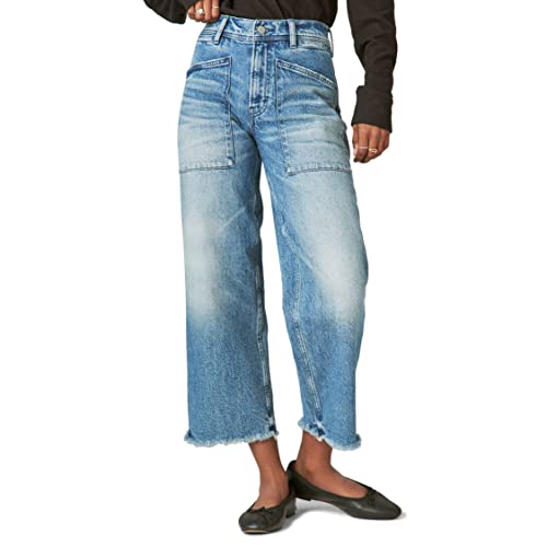 Lucky Brand Women's Lucky Legend High Rise Wide Leg Jean, Tough Luck
