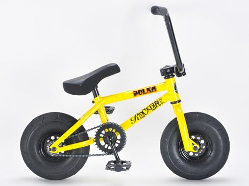 Rocker BMX Mini BMX Bike iROK+ RKR - Yellow Mini BMX Freestyle Bicycle